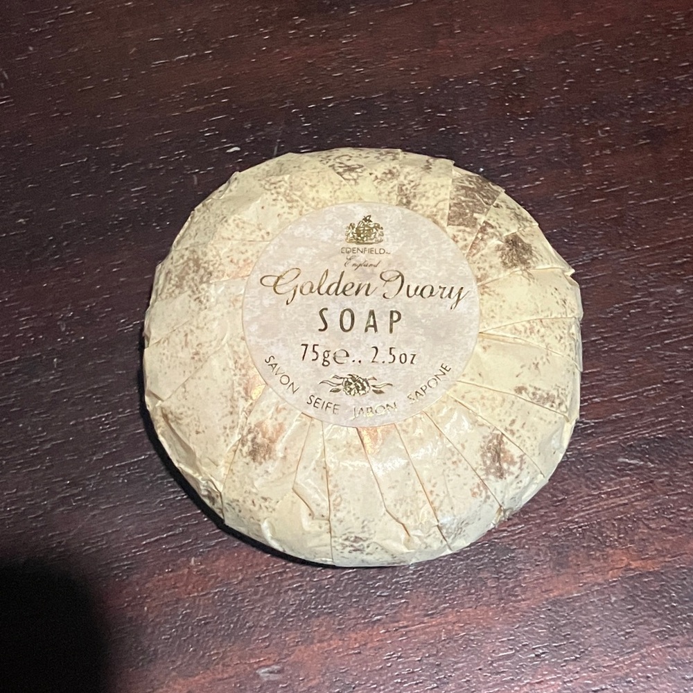 Sealed! Vintage Edenfield England Golden Ivory Soap Bar 75g / 2.5 oz